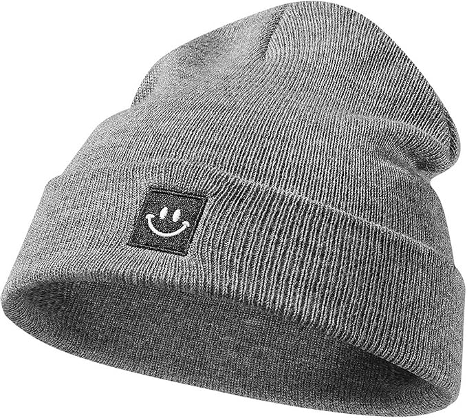 Baby Beanie Knit Ski Hat with Cute Face - Image 2