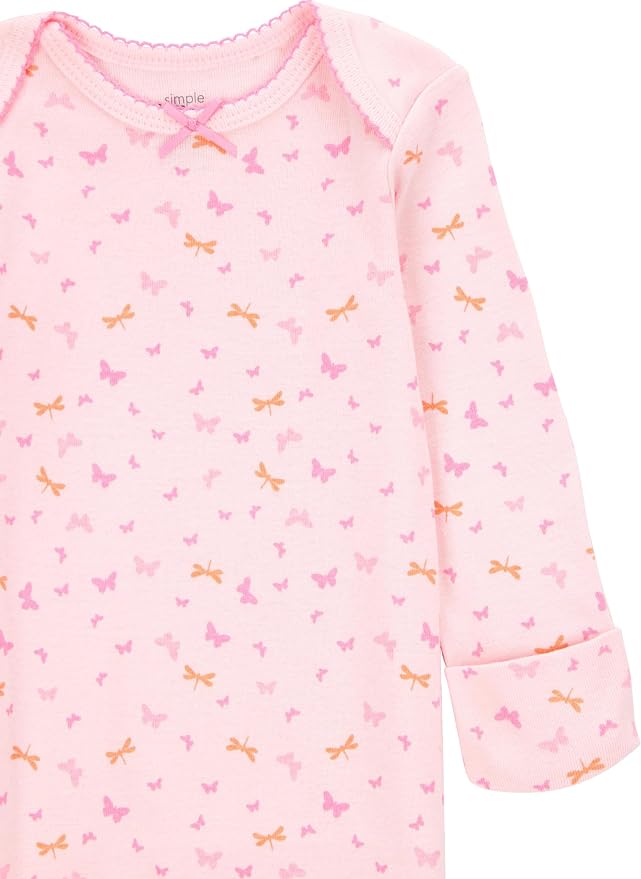 Simple Joys by Carter's Baby Girls' 3-pack Cotton Sleeper Gown - Image 2