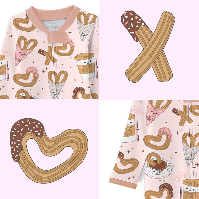 Butterblu Scout Sleep & Play 100% Organic Cotton Footed Zip Front PJs | GOTS - Image 5