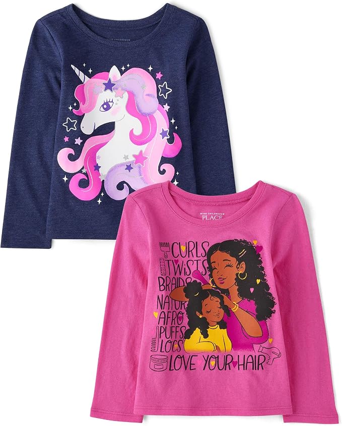The Children's Place Baby Girls' And Toddler Unicorns, butterflies, trends Long by TheChildrensPlace