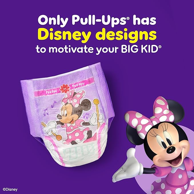 Pull-Ups Girls' Potty Training Pants, Size 5T-6T Training Underwear (50+ lbs), 48 Count