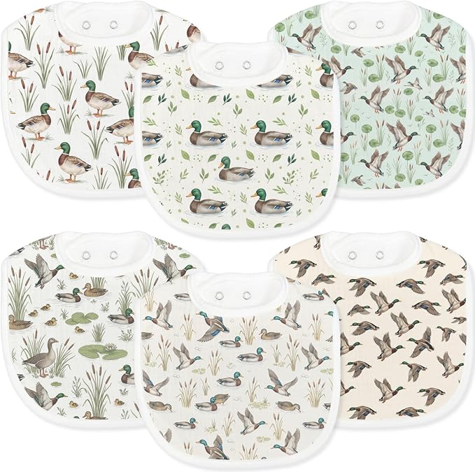 Baby Bibs for Baby Boys Girls 6-Pack by Unknown