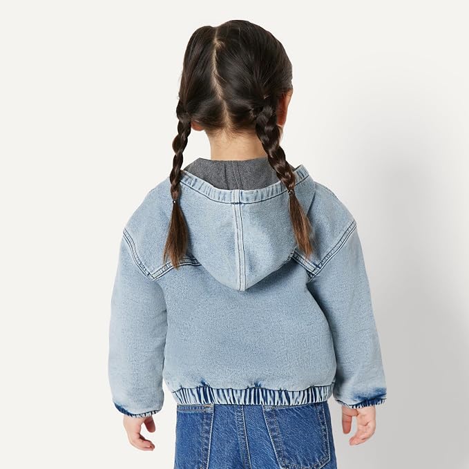 Amazon Essentials Unisex Babies' Soft Stretch Regular-Fit Denim Jacket - Image 3