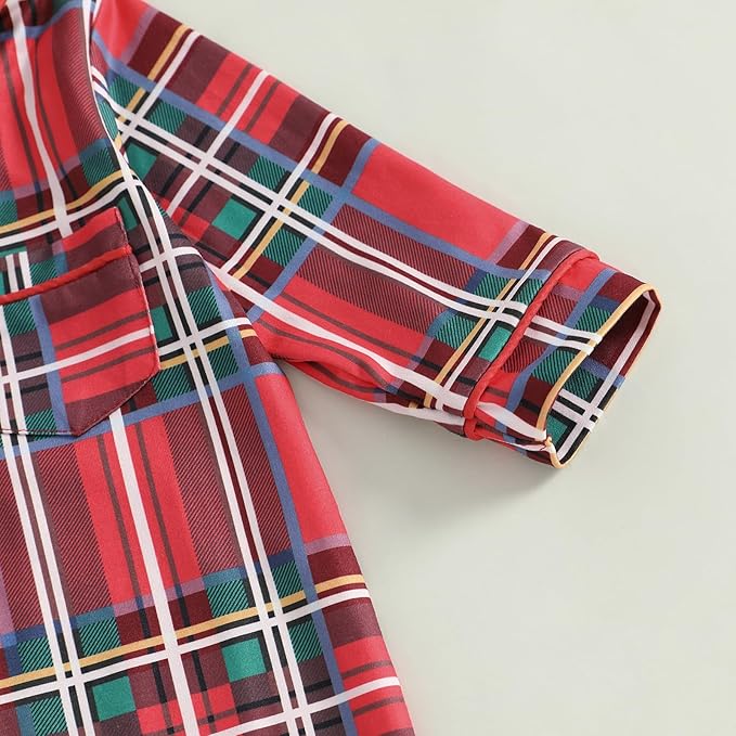Balaflyie Baby Girl Button Down Pajamas Romper One-Piece Jumpsuit Long Sleeve Sleeper Infant Sleepwear