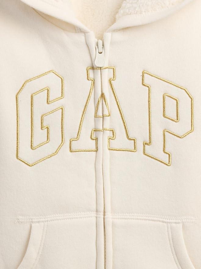 GAP Baby Girls' Cozy Logo Full Zip - Image 3