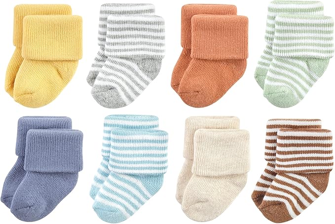 Hudson Baby Baby 8-pack Cotton Rich Newborn and Terry Socks by HudsonBaby
