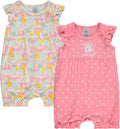 Cudlie 2-Pack Baby Girl Rompers – Soft Cotton, Everyday Comfort by Cudlie
