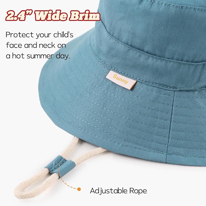 Bamery Baby Toddler Girls Bucket Hat Newborn Sun Hats - Image 3