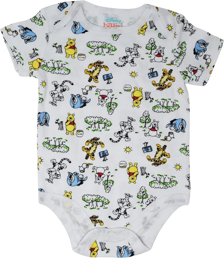 Disney Baby 5-Pack Short Sleeve Bodysuits Newborn to Infant - Image 4