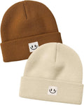 FURTALK Baby Beanie 2 Pack Toddler Winter Hat Embroidered Knit Cap Ages 0-8 | by FURTALK