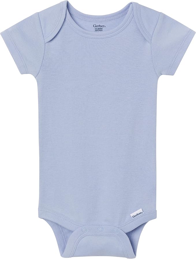 Gerber Baby Boys & Girls 5-Pack Solid Onesies Bodysuits - Image 5