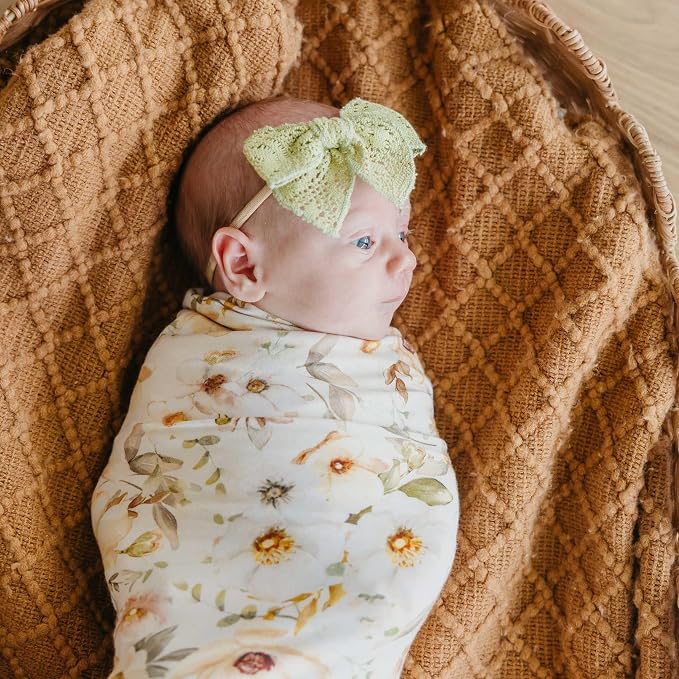 Copper Pearl Swaddle Blankets for Newborns | Soft Stretchy Receiving Blankets - Image 5
