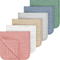 Accmor 6 Pack Muslin Burp Cloths 100% Cotton 20''x10'' Large Extra Soft and by Accmor