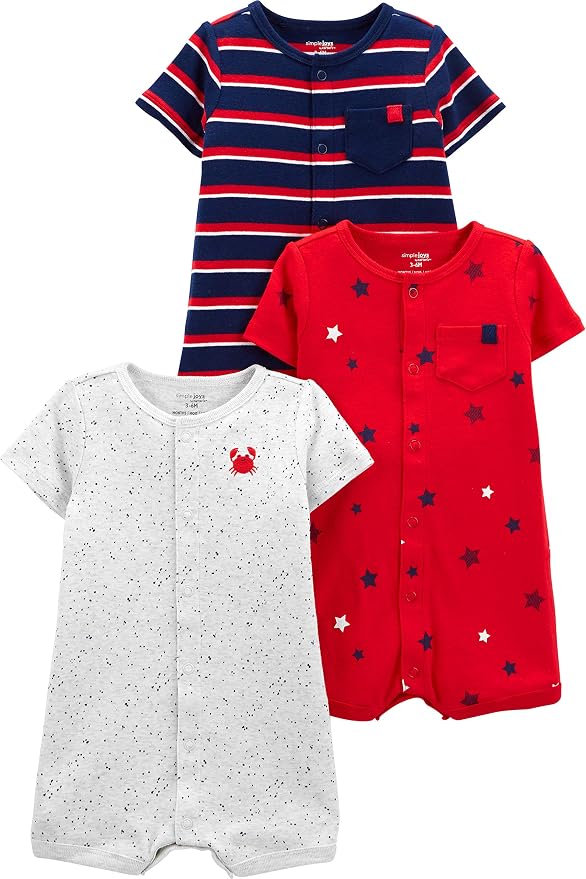 Simple Joys by Carter's Baby 3-Pack Snap-up Rompers by SimpleJoysbyCarters
