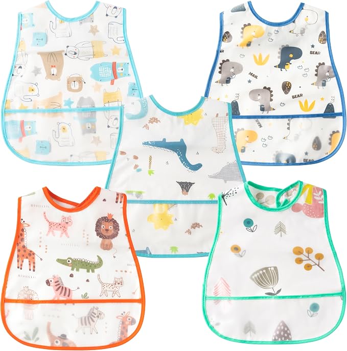 R HORSE 5Pcs Baby Feeding Bibs by RHORSE