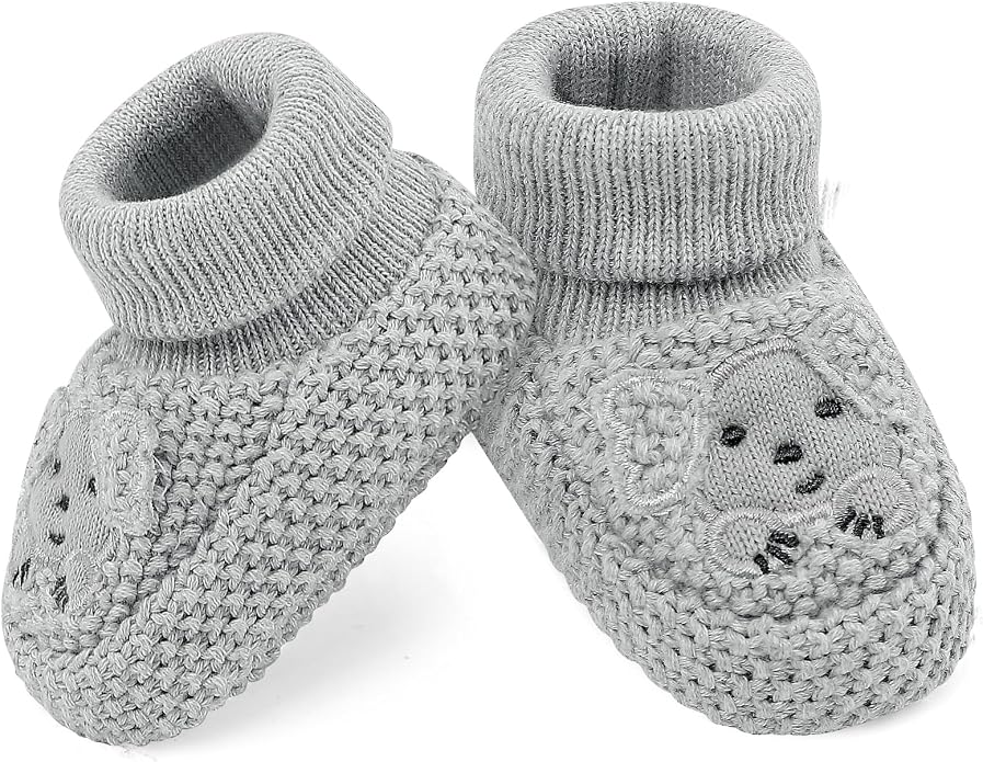Newborn Shoes Knit Soft Baby Sock Booties - Image 7