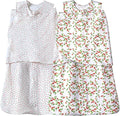 Baby Sleep Sack Swaddle 2 Pack, 3-Way Adjustable, Organic Cotton | Swaddles 3-6 by AugTwig