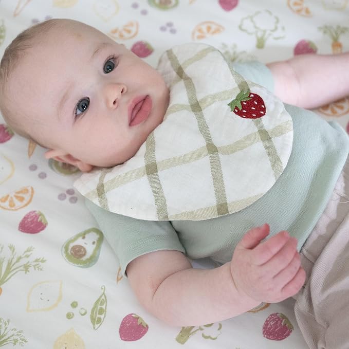 Crane Baby Soft Baby Bib Set, 100% Cotton Muslin Baby Bibs, Soft and Absorbent - Image 5