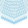 Chengu 100 Pcs Baby Shower Pacifiers Necklace, Acrylic Pacifiers Necklace Party Favors for Girls Boys Baby Shower Party Decorations Table Scatter(Blue)