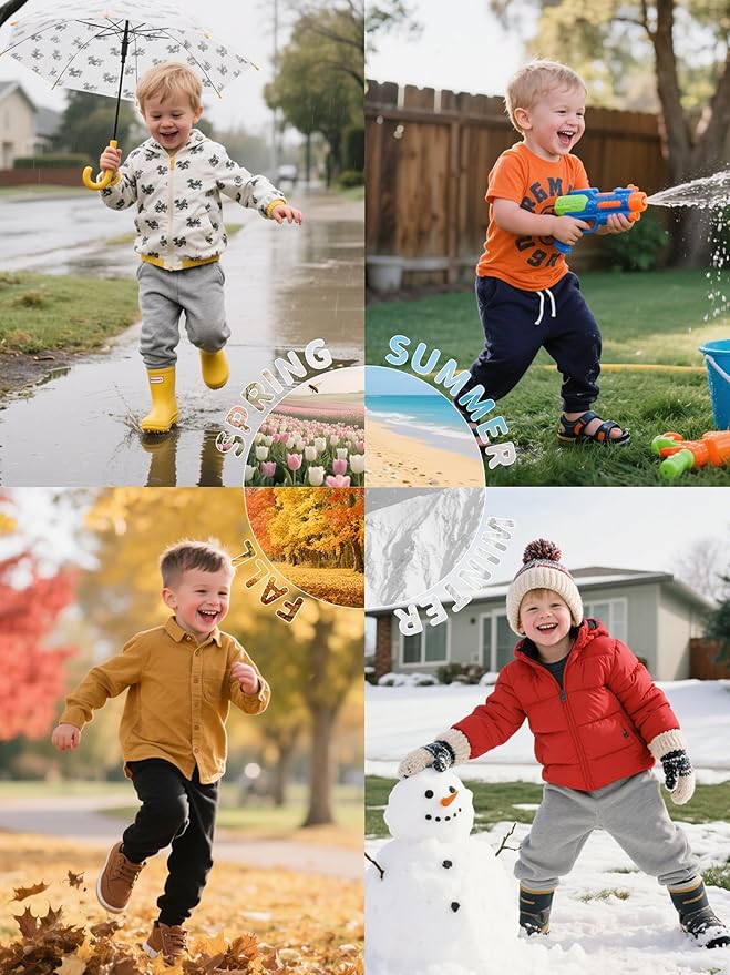 3 Pack Fleece Toddler Boys Sweatpants Kids Joggers Soft Cotton Toddler Boys Girls Sweatpants with Pocket Drawstring