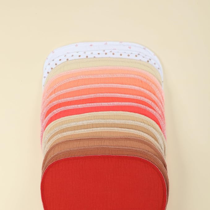 Muslin Burp Cloths 19" x 9", Baby Burping Clothes, Large Extra Soft Absorbent - Image 3