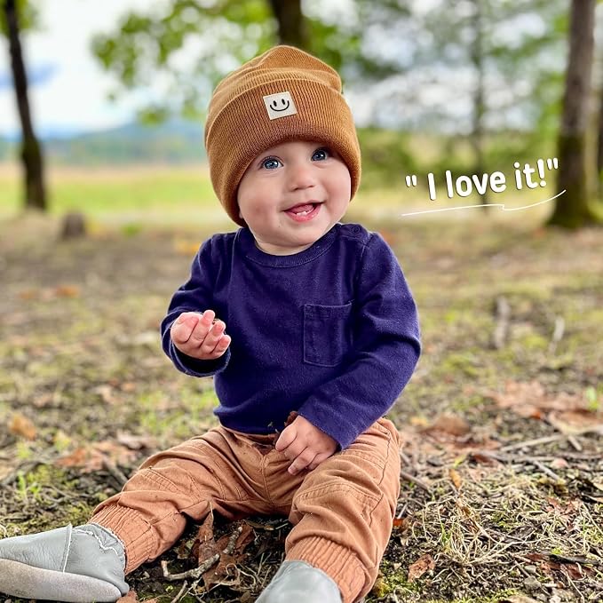 FURTALK Baby Beanie 2 Pack Toddler Winter Hat Embroidered Knit Cap Ages 0-8 | - Image 4