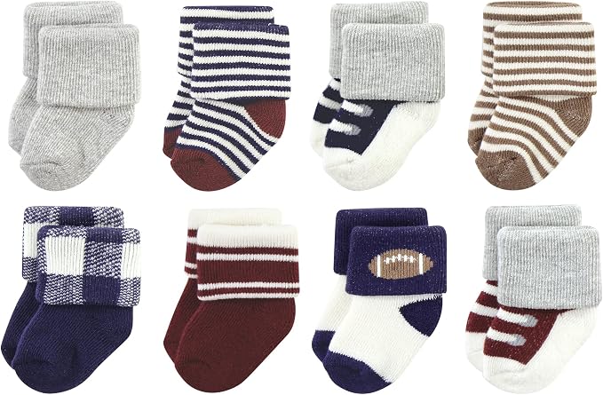 Hudson Baby Baby 8-pack Cotton Rich Newborn and Terry Socks by HudsonBaby