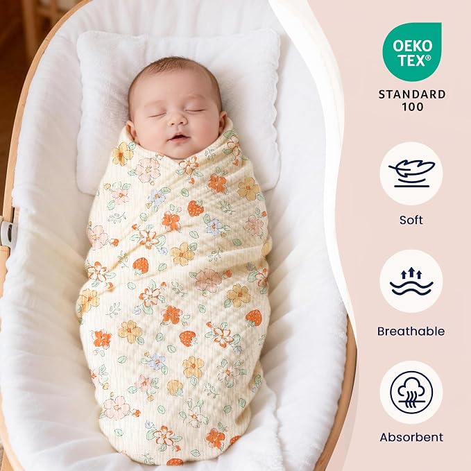 EXQ Home Muslin Swaddle Blankets - Image 3