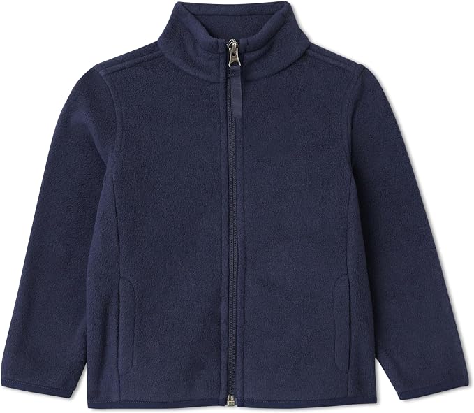 Amazon Essentials Unisex Kids' Polar Fleece Full-Zip Mock Jacket by AmazonEssentials