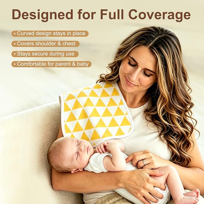 Baby Burp Cloths 8-Pack, Waterproof Burping Cloths, 4-Layer Super Absorbent & - Image 9
