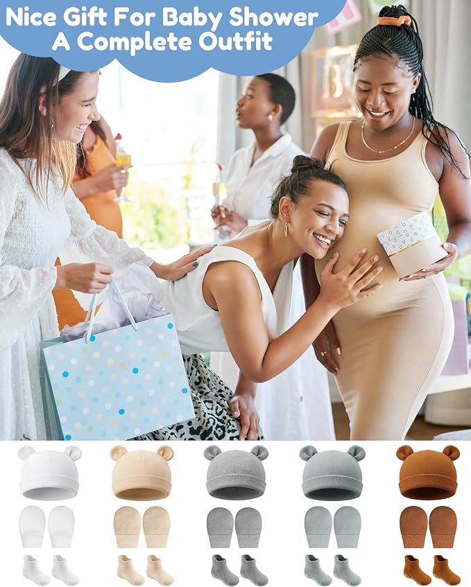 Geyoga Newborn Baby Hat Set - Image 6