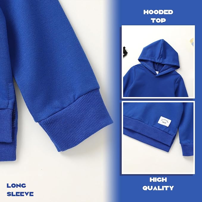 Happy Town Toddler Baby Boy Girl Sweatshirt Hoodie Pullover Fall Outfits Solid - Image 5