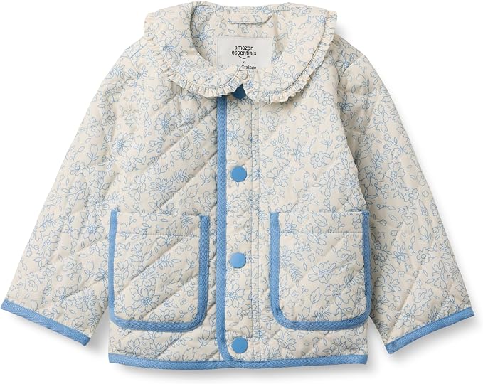 Amazon Essentials x Sofia Grainge Toddler and Baby Girls' Midweight Quilted by AmazonEssentials