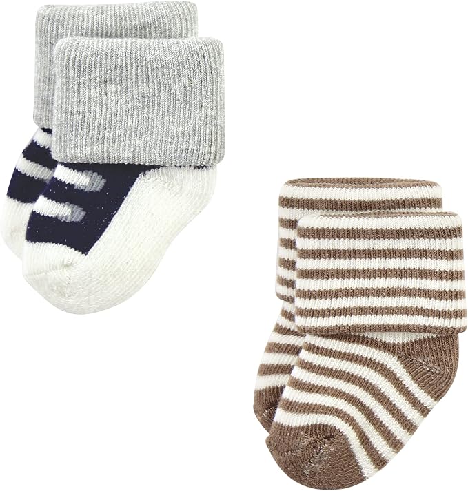 Hudson Baby Baby 8-pack Cotton Rich Newborn and Terry Socks - Image 5