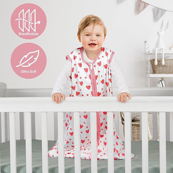 BSTOPPT 3 Pack Baby Sleep Sack 0-6 Months 100% Rayon Cotton Baby Sleeping Bag - Image 4