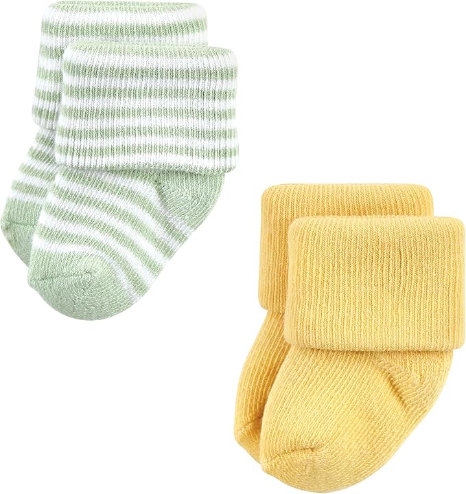 Hudson Baby Baby 8-pack Cotton Rich Newborn and Terry Socks - Image 4