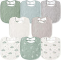 Susurration Muslin Baby Bibs 8 Pack Bandana Drool Bibs, Soft Square Adjustable by Susurration