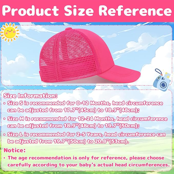 Olreco Baby Baseball Cap Toddler Baseball Hat - Image 6