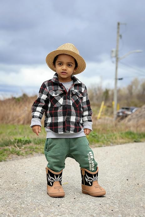 Jastore Baby Boys Girls Cowboy Boots Infant Western Booties Toddler Soft Sole - Image 7