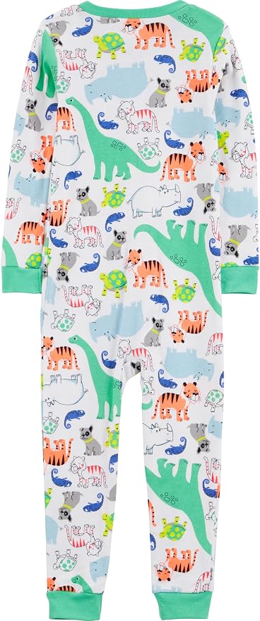 Simple Joys by Carter's Babys' 3 pack Snug Fit Footless Cotton Pajamas - Image 3