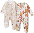 Burt's Bees Baby Boys' Organic Cotton, Sleep and Play Footed Pajamas | Easy zip by BurtsBeesBaby