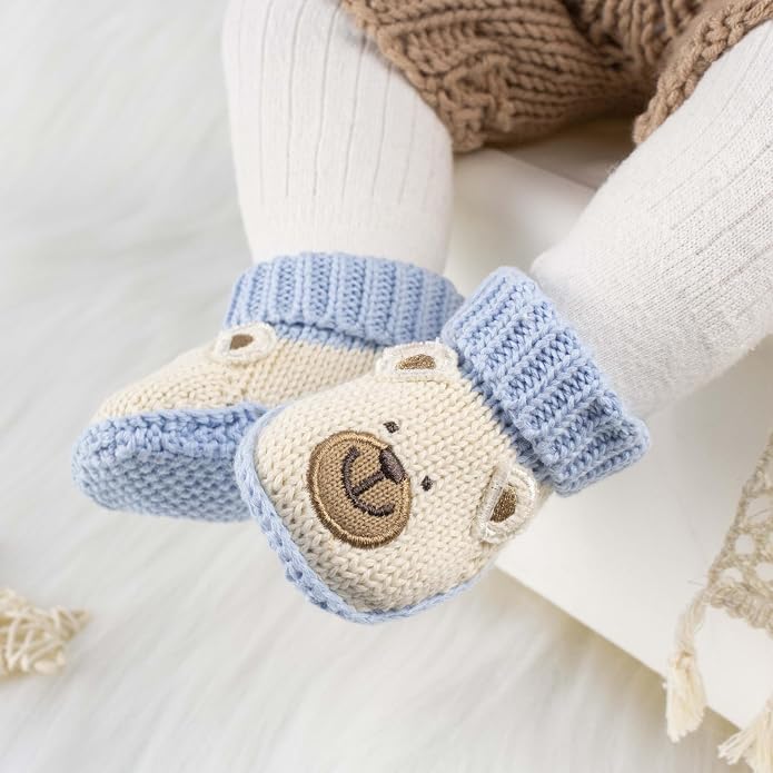 Baby Booties Newborn Infant Hand Crochet Knit Cotton Shoes Booties First - Image 2