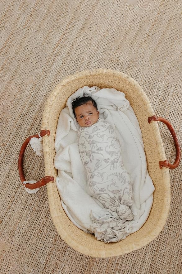 Copper Pearl Swaddle Blankets for Newborns | Soft Stretchy Receiving Blankets - Image 3
