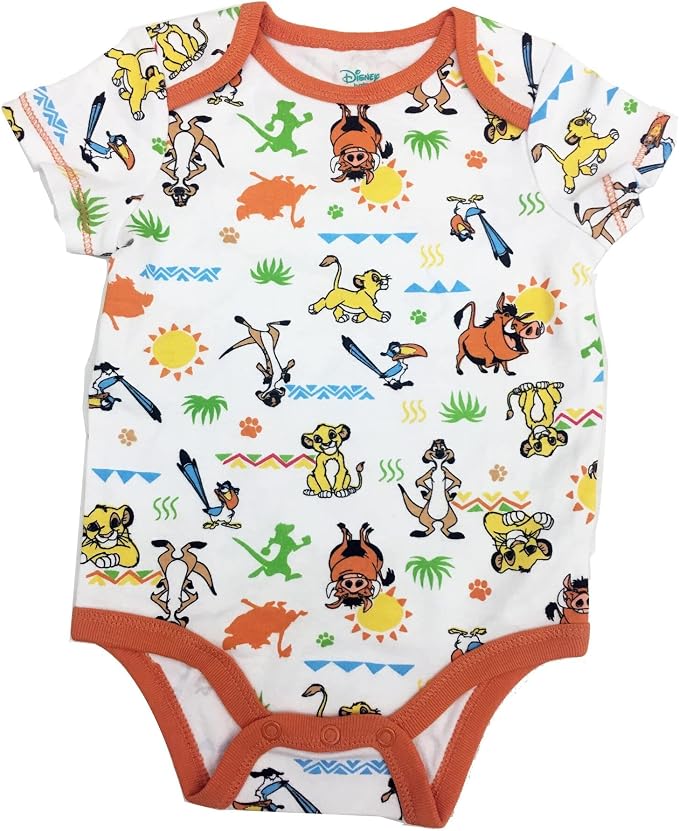 Disney Baby 5-Pack Short Sleeve Bodysuits Newborn to Infant - Image 7