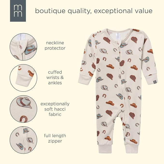 Modern Moments by Gerber Baby Boys & Girls Hacci Footless Pajamas - Image 7