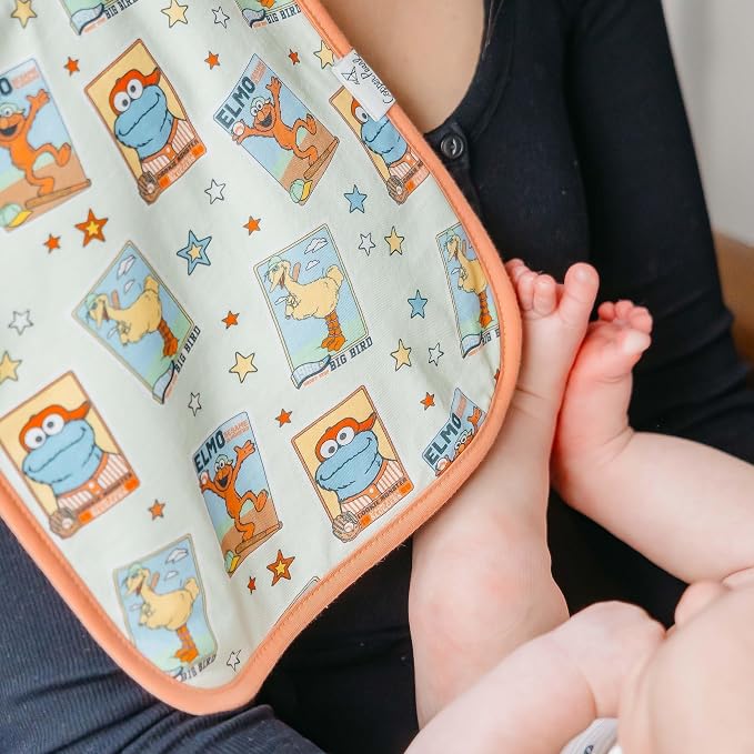 Copper Pearl Baby Burp Cloths 3 Pack, Cotton Burp Cloths, Absorbent Spit Up Rags - Image 3