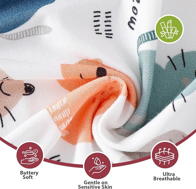 OPAWO Bamboo Sleepers for Baby Boy Pajamas Bamboo Pajamas Baby Romper 0-24M | 2 - Image 3