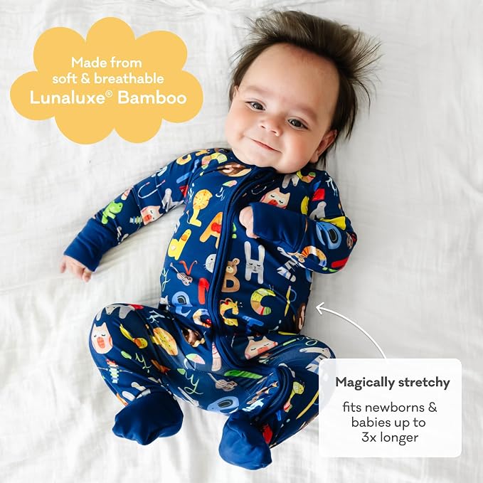 Little Sleepies Pajamas for Baby Boys & Girls, Viscose from Bamboo Baby Pajamas - Image 5