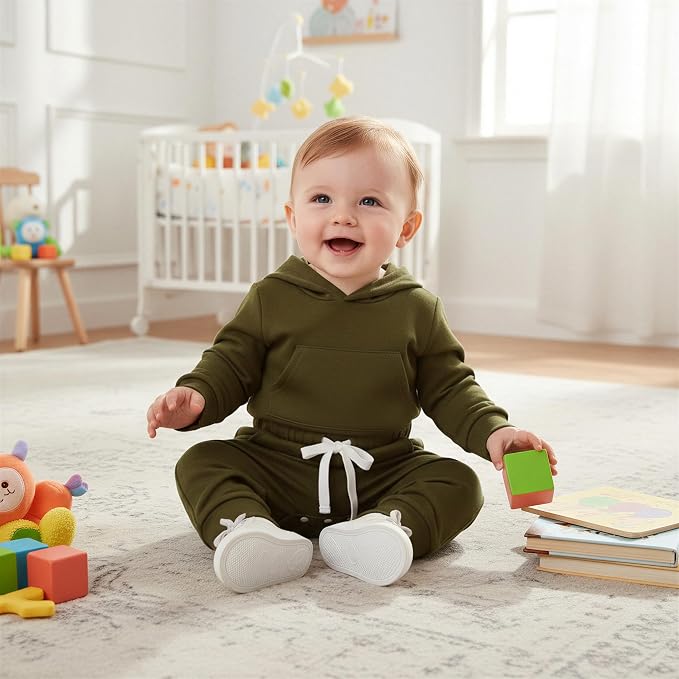 Aalizzwell Infant Baby Winter Hoodie Outfit - Image 3