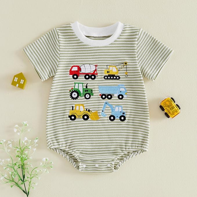 Newborn Baby Boy Girl Summer Clothes Funny Print Sweatshirt Romper Oversized - Image 4